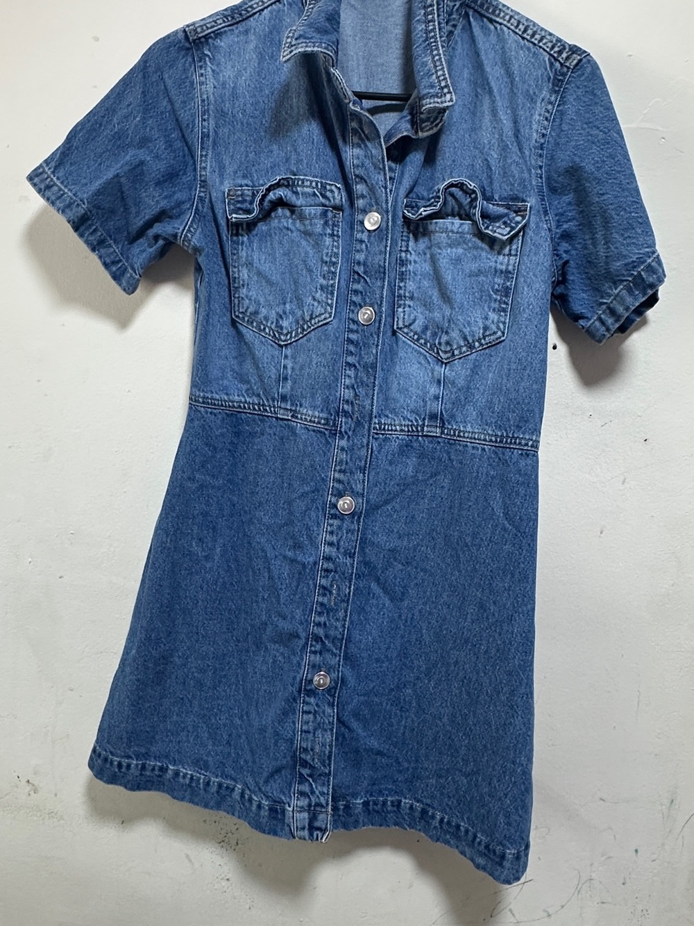 Classic Blue Denim Shirt Dress